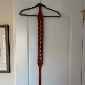 Brown Leather Cutout Belt